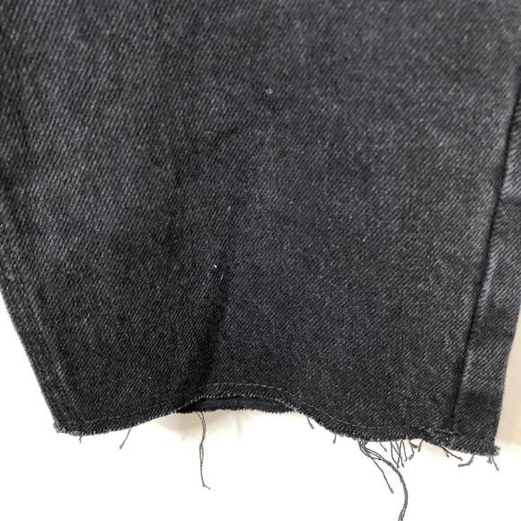 Old Navy NWT Women's Button-Fly Extra High-Rise Sky-Hi Straight Jeans Black 10 - Picture 2 of 10